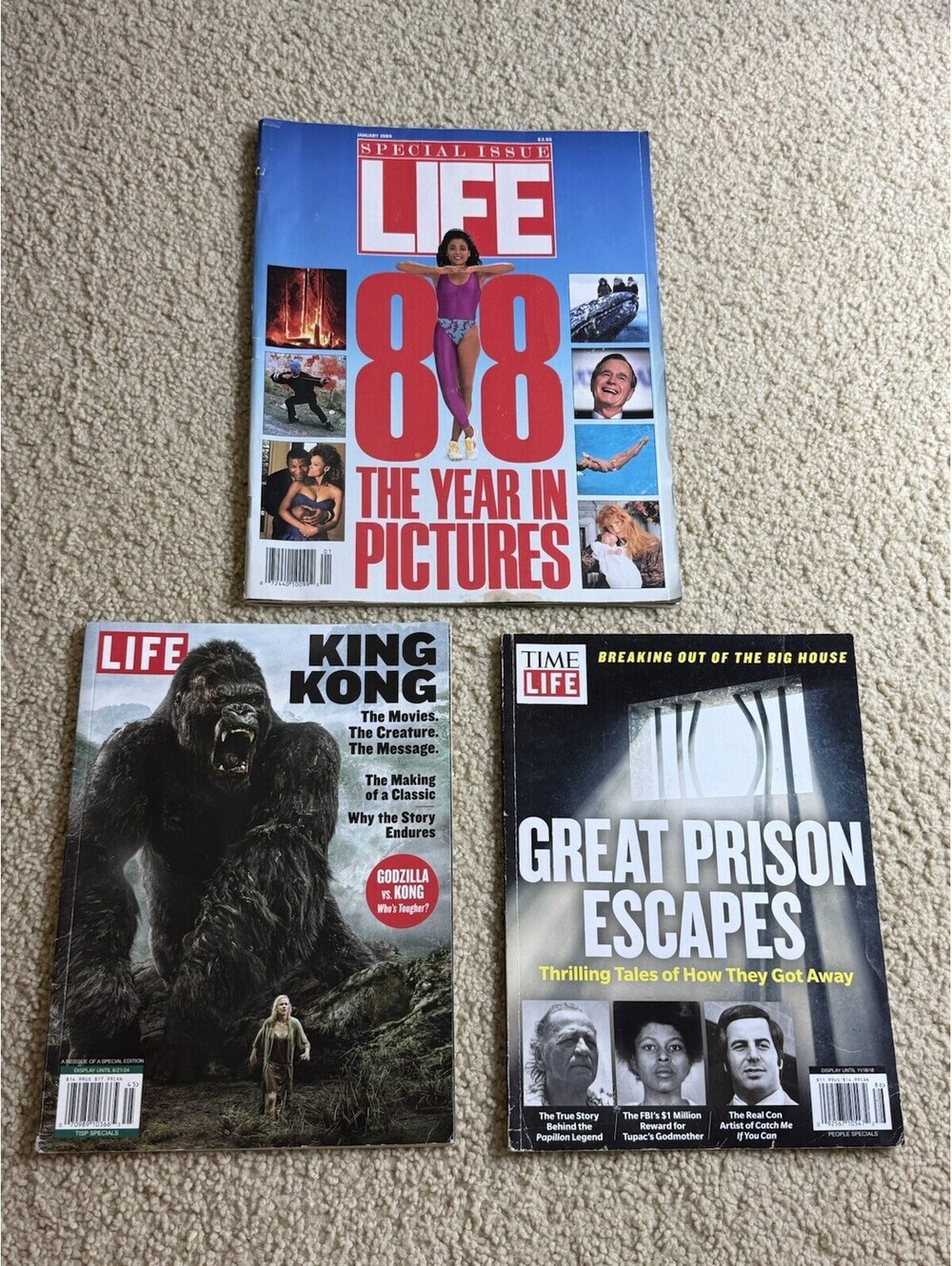 LIFE Magazine Lot 1988 Year in Pictures King Kong Great Prison Escapes